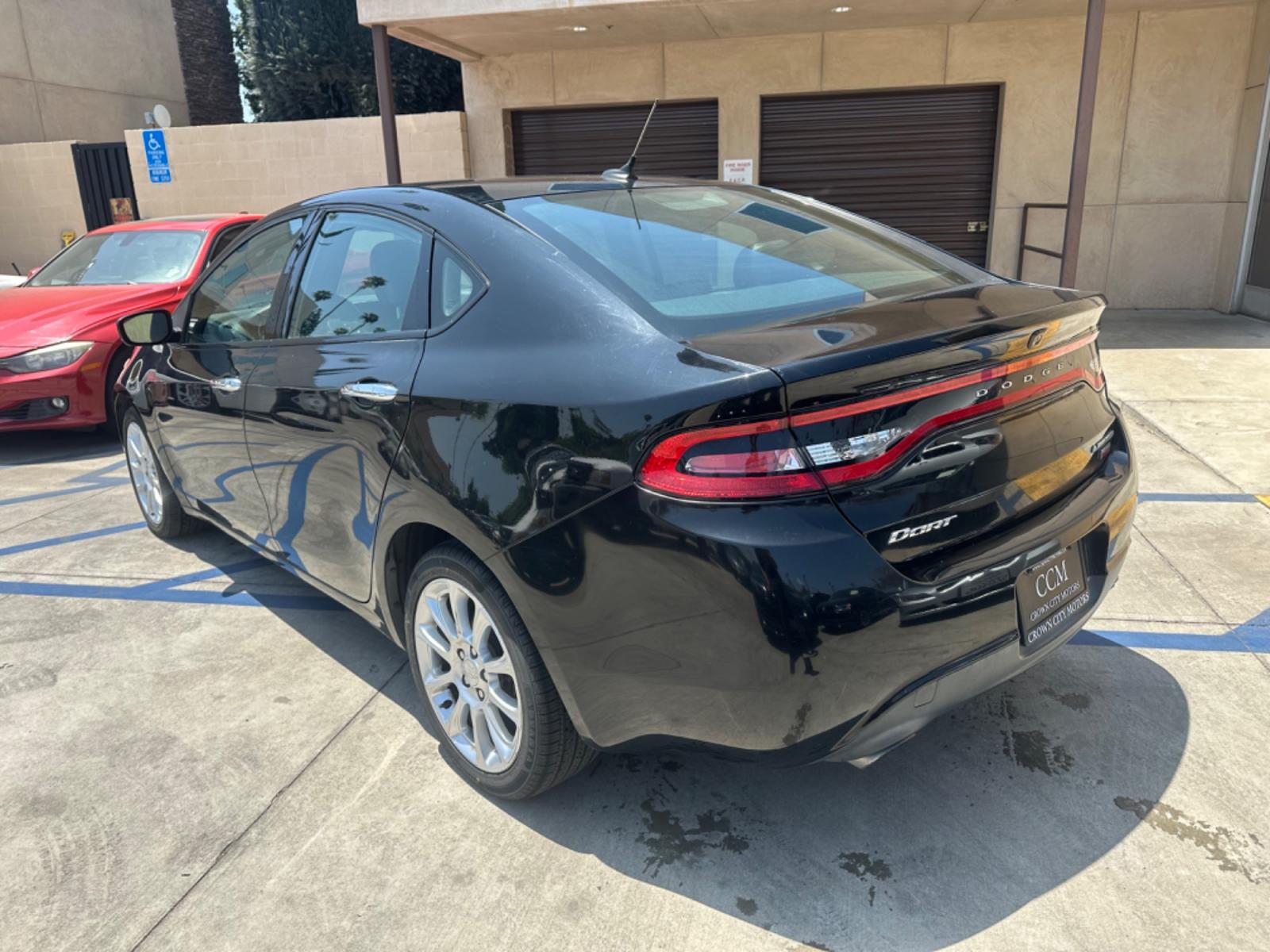 2013 Black Metallic /BLACK Dodge Dart LIMITED (1C3CDFCH4DD) with an 1.4L L4 DOHC 16V TURBO engine, 5-Speed Automatic transmission, located at 30 S. Berkeley Avenue, Pasadena, CA, 91107, (626) 248-7567, 34.145447, -118.109398 - Photo #3